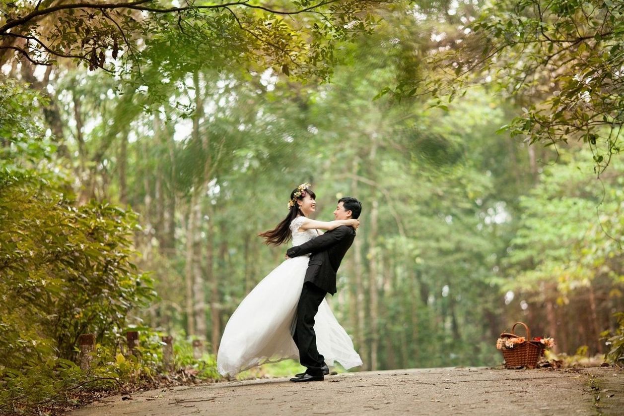 Elegant wedding reception setup